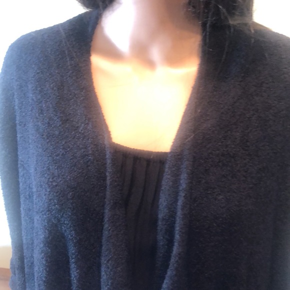 Barefoot Dreams Cozychic Lite island wrap waterfall style open cardigan - Picture 5 of 7